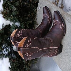 Old Gringo Brown and Pink Heeled Boots